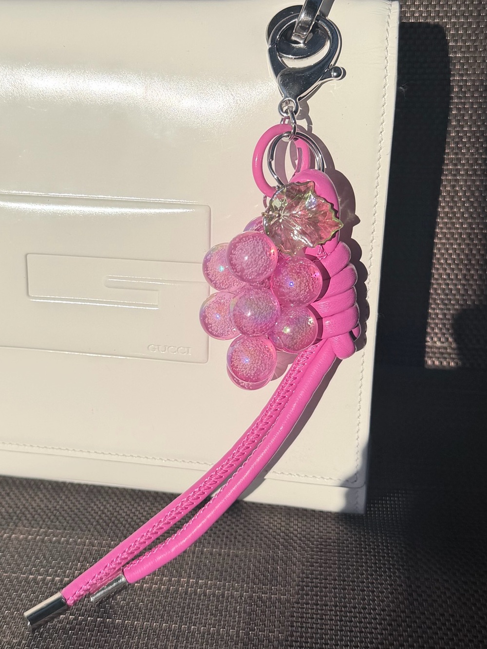 Grape Tassel Key Charm